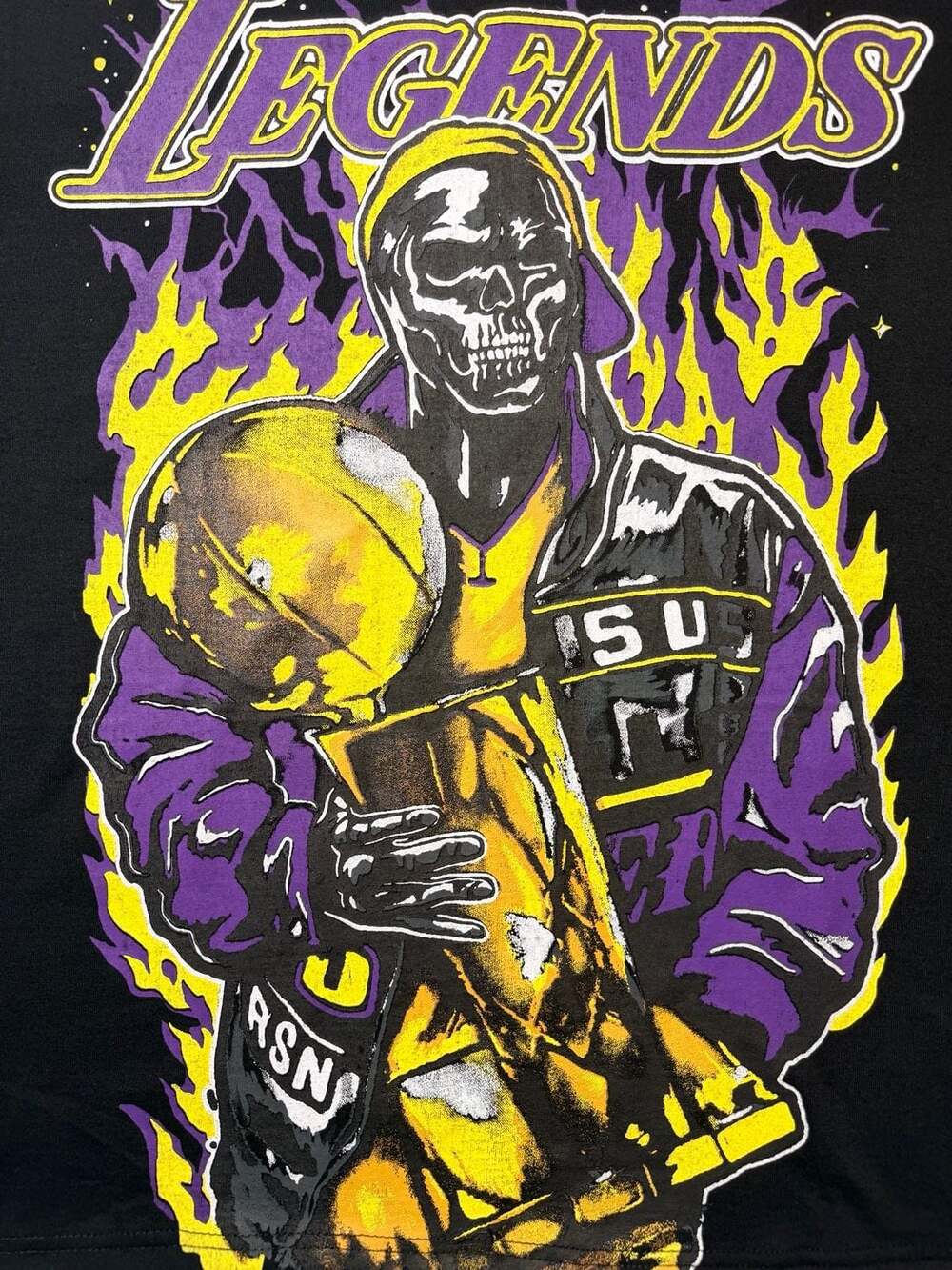 Reason Clothing Legends Mens Graphic T-Shirt Skull Basketball Champion Small Tee